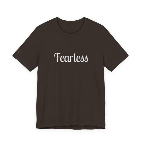 Christian women's fearless Jersey Short Sleeve Tee T-Shirt (Embroidery) - Image 6