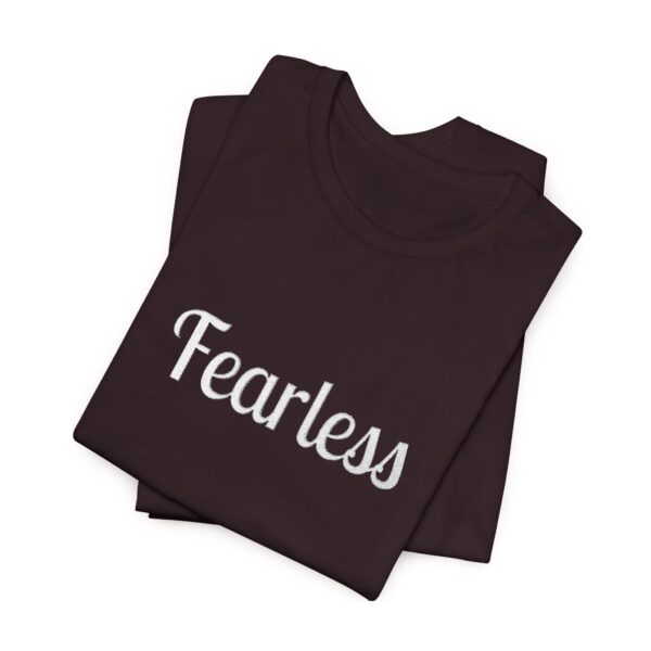Christian women's fearless Jersey Short Sleeve Tee T-Shirt (Embroidery) - Image 68