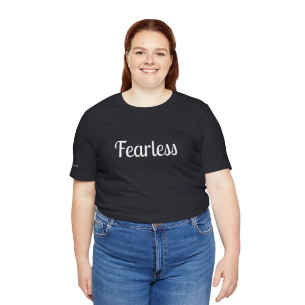 Christian women's fearless Jersey Short Sleeve Tee T-Shirt (Embroidery) - Image 29