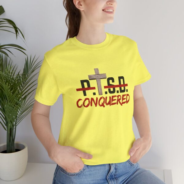 Christian women’s PTSD cross T-Shirt - Image 19