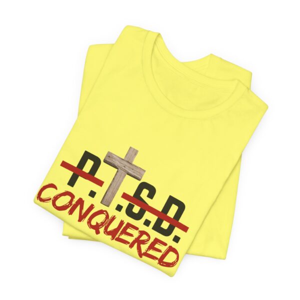 Christian women’s PTSD cross T-Shirt - Image 21