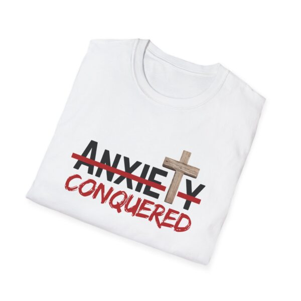 Christian men's anxiety cross T-Shirt - Image 6