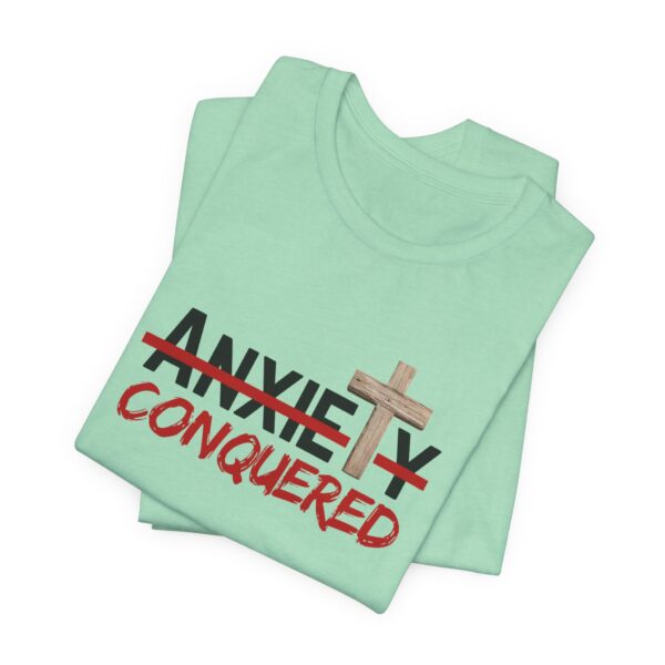 Christian women’s anxiety cross T-Shirt - Image 30
