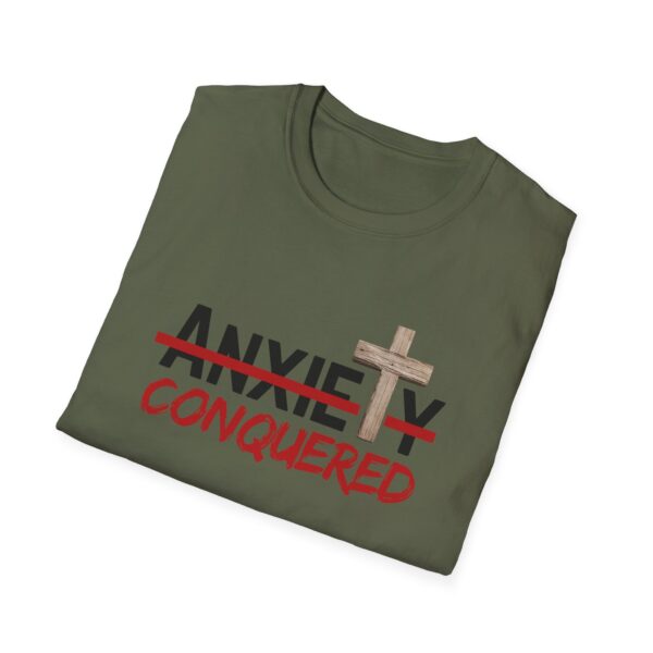Christian men's anxiety cross T-Shirt - Image 21