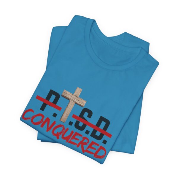Christian women’s PTSD cross T-Shirt - Image 36