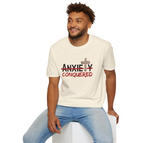 Christian men's anxiety cross T-Shirt - Image 14