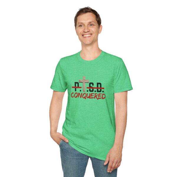 Christian men's PTSD cross T-Shirt - Image 22
