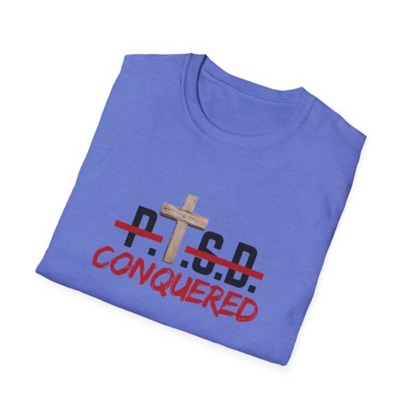 Christian men's PTSD cross T-Shirt - Image 33