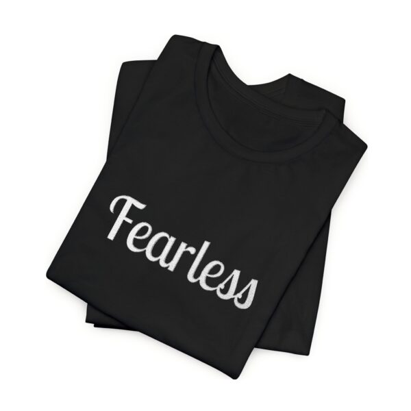 Christian women's fearless Jersey Short Sleeve Tee T-Shirt (Embroidery) - Image 12
