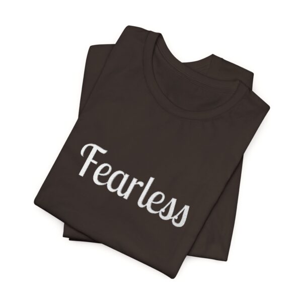 Christian women's fearless Jersey Short Sleeve Tee T-Shirt (Embroidery) - Image 8