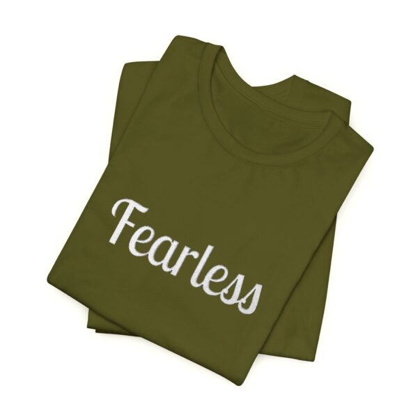 Christian women's fearless Jersey Short Sleeve Tee T-Shirt (Embroidery) - Image 24