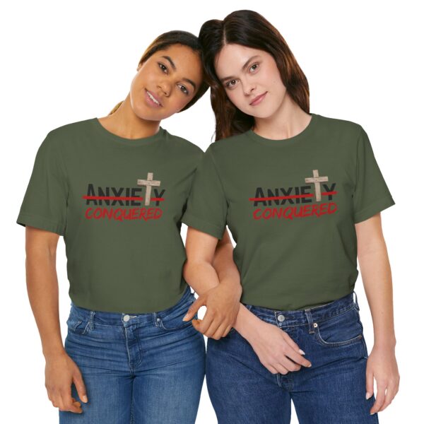 Christian women’s anxiety cross T-Shirt - Image 26