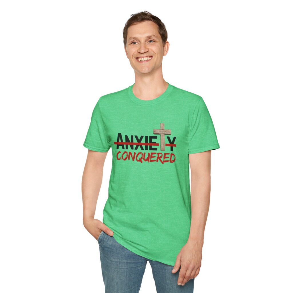 Christian men's anxiety cross T-Shirt