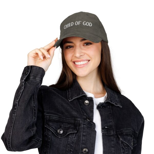 Christian Child of God Vintage Corduroy Cap Hat (Embroidery) - Image 15