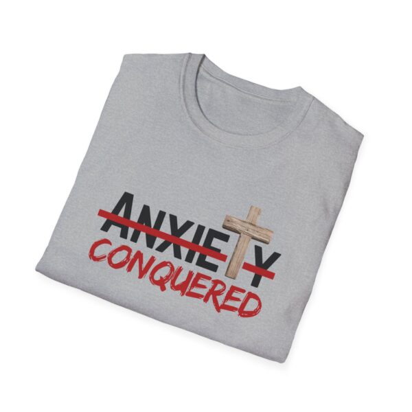 Christian men's anxiety cross T-Shirt - Image 12