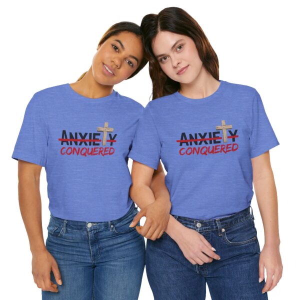 Christian women’s anxiety cross T-Shirt - Image 2
