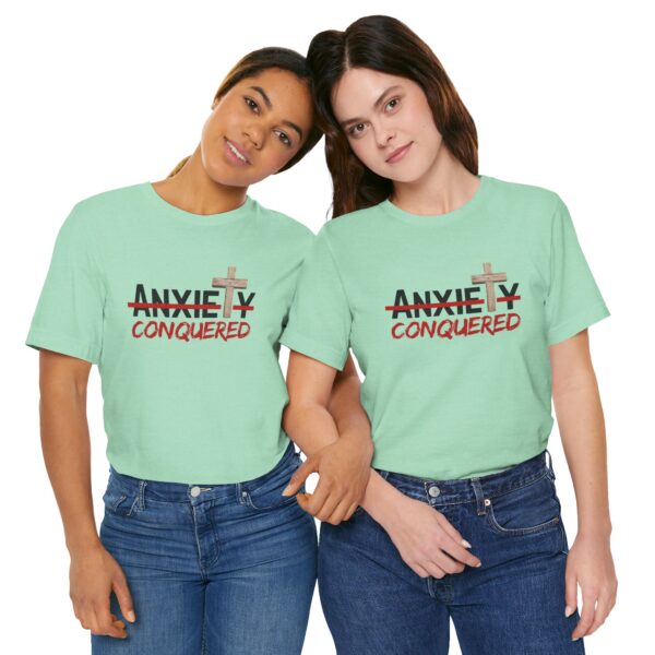 Christian women’s anxiety cross T-Shirt - Image 29