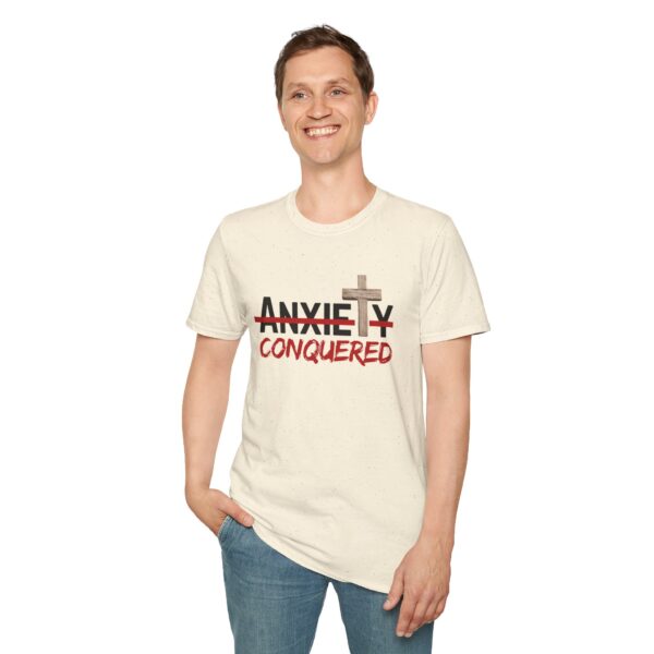 Christian men's anxiety cross T-Shirt - Image 13