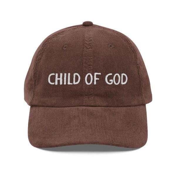 Christian Child of God Vintage Corduroy Cap Hat (Embroidery) - Image 4