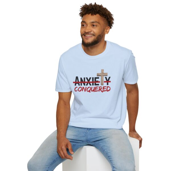 Christian men's anxiety cross T-Shirt - Image 29