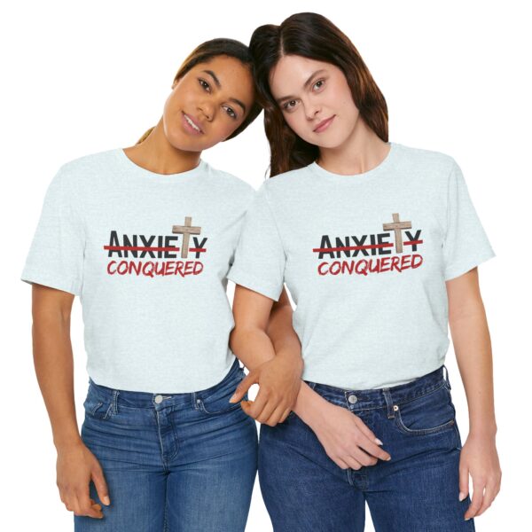 Christian women’s anxiety cross T-Shirt - Image 32