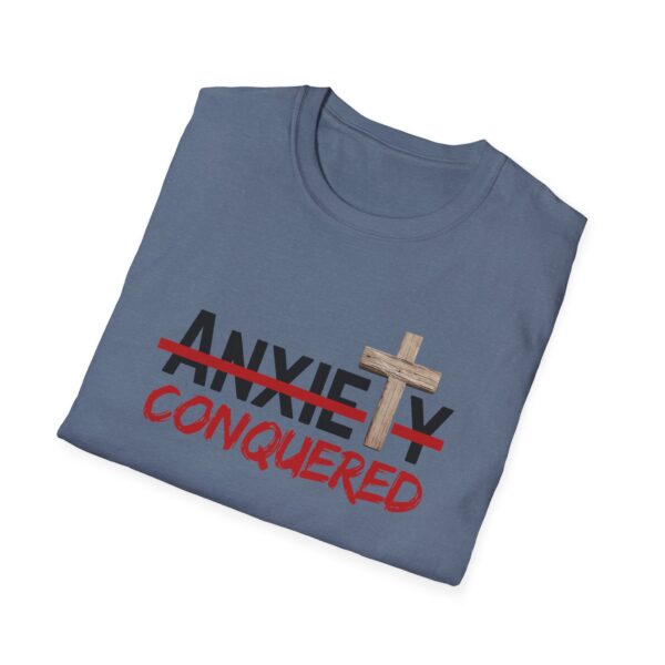 Christian men's anxiety cross T-Shirt - Image 36