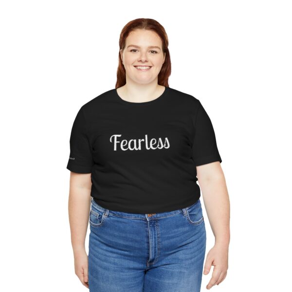Christian women's fearless Jersey Short Sleeve Tee T-Shirt (Embroidery)