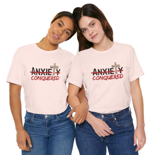 Christian women’s anxiety cross T-Shirt - Image 8