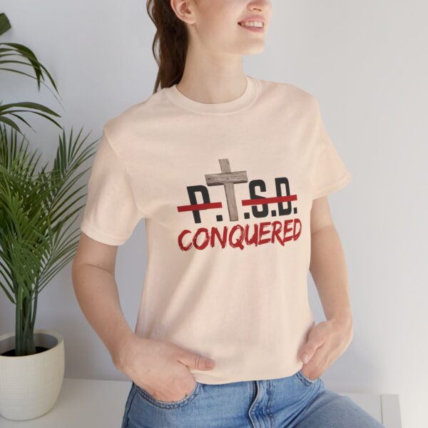 Christian women’s PTSD cross T-Shirt - Image 13