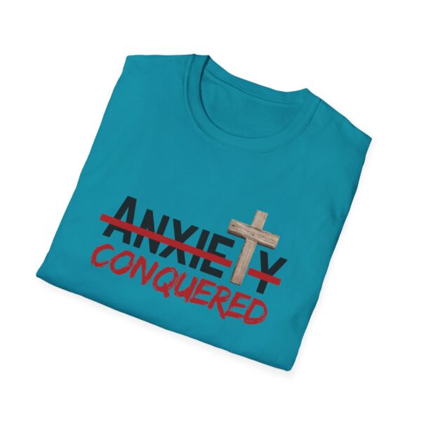 Christian men's anxiety cross T-Shirt - Image 27