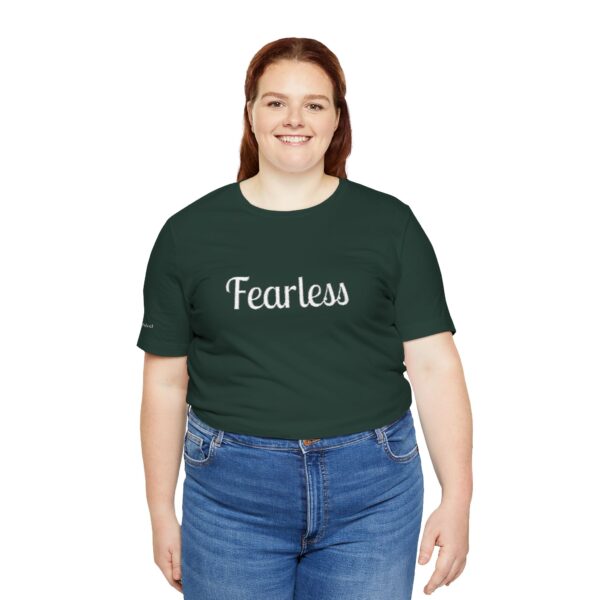 Christian women's fearless Jersey Short Sleeve Tee T-Shirt (Embroidery) - Image 37