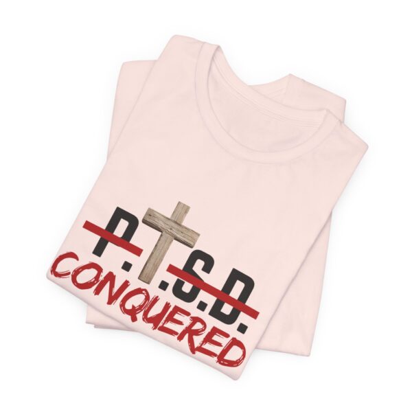 Christian women’s PTSD cross T-Shirt - Image 9