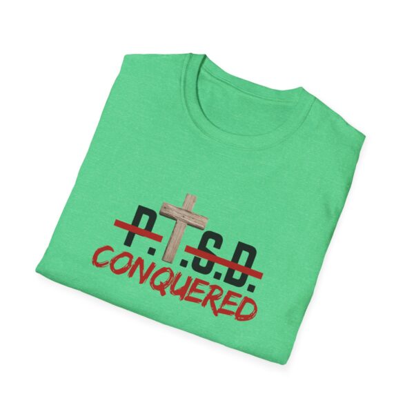 Christian men's PTSD cross T-Shirt - Image 24