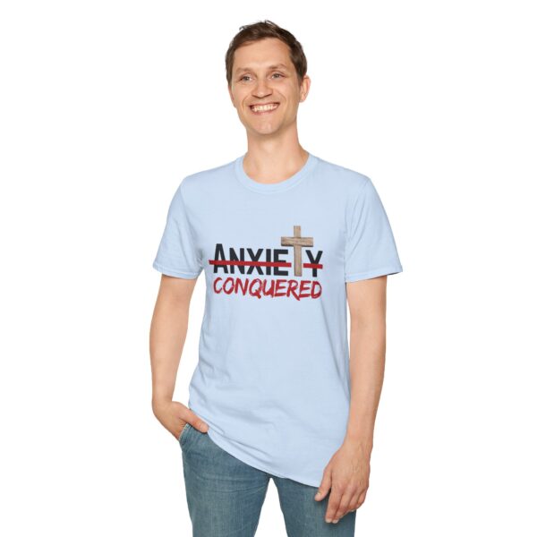 Christian men's anxiety cross T-Shirt - Image 28