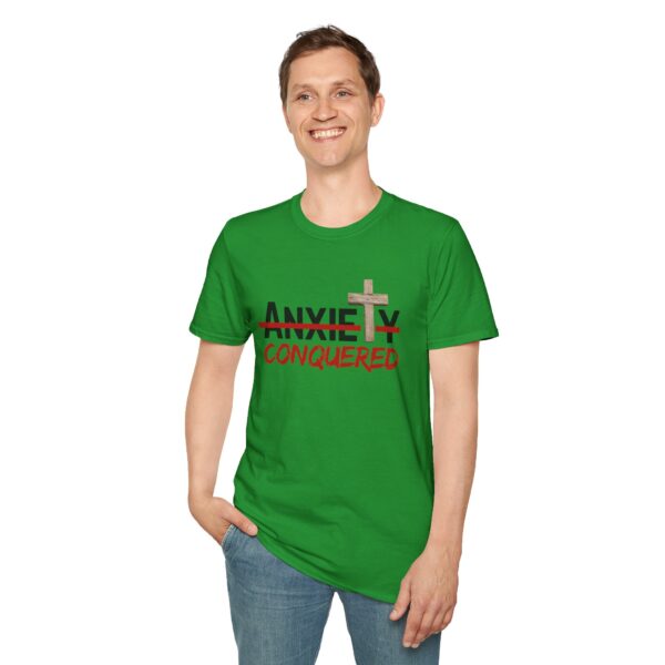 Christian men's anxiety cross T-Shirt - Image 22