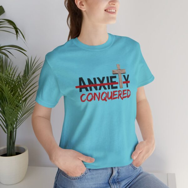 Christian women’s anxiety cross T-Shirt - Image 37