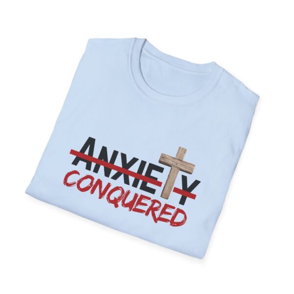 Christian men's anxiety cross T-Shirt - Image 30