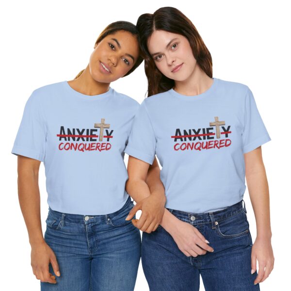 Christian women’s anxiety cross T-Shirt - Image 41