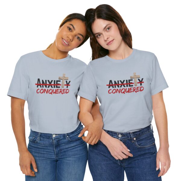 Christian women’s anxiety cross T-Shirt - Image 44