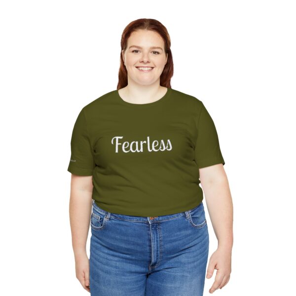 Christian women's fearless Jersey Short Sleeve Tee T-Shirt (Embroidery) - Image 21