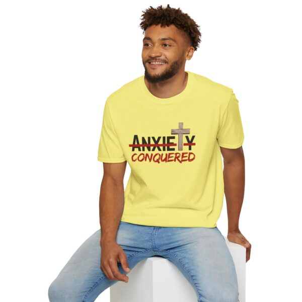 Christian men's anxiety cross T-Shirt - Image 17