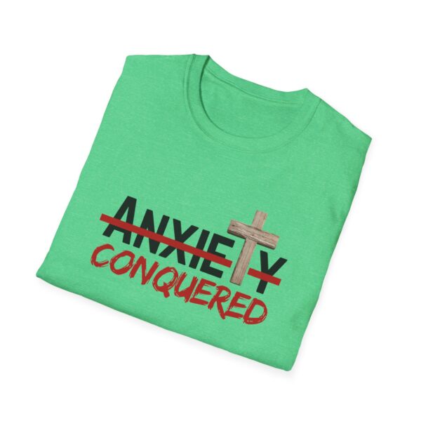 Christian men's anxiety cross T-Shirt - Image 3