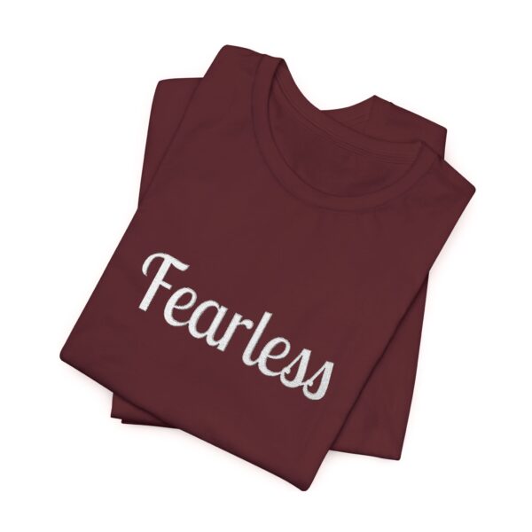 Christian women's fearless Jersey Short Sleeve Tee T-Shirt (Embroidery) - Image 64