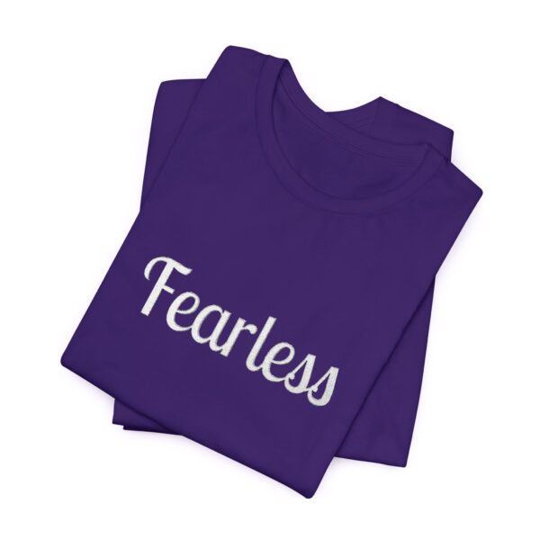 Christian women's fearless Jersey Short Sleeve Tee T-Shirt (Embroidery) - Image 60