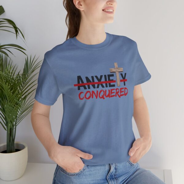 Christian women’s anxiety cross T-Shirt - Image 46