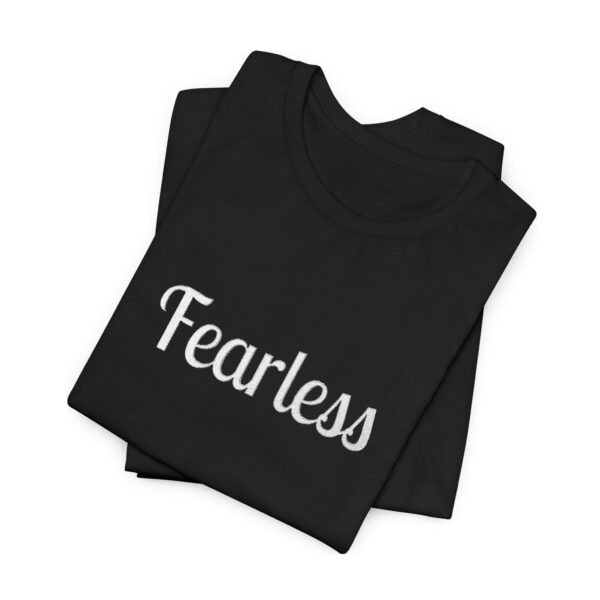 Christian women's fearless Jersey Short Sleeve Tee T-Shirt (Embroidery) - Image 16