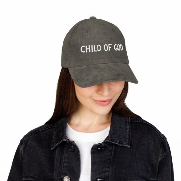 Christian Child of God Vintage Corduroy Cap Hat (Embroidery) - Image 16