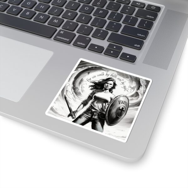 Christian scripture walk by faith Sticker - Image 2