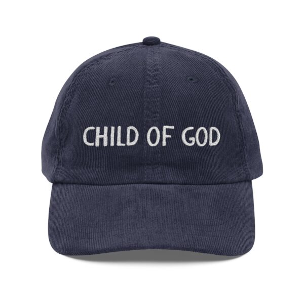 Christian Child of God Vintage Corduroy Cap Hat (Embroidery) - Image 25