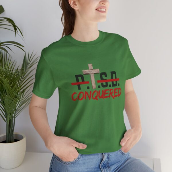 Christian women’s PTSD cross T-Shirt - Image 22